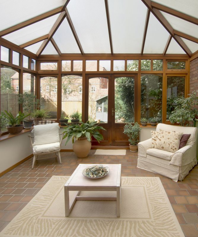 Sunroom with Cozy Interior